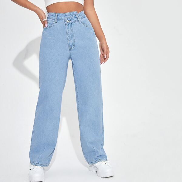 

High Waisted Light Wash Jeans