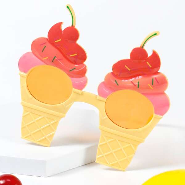 

1pc Party Ice Cream Glasses, Multicolor