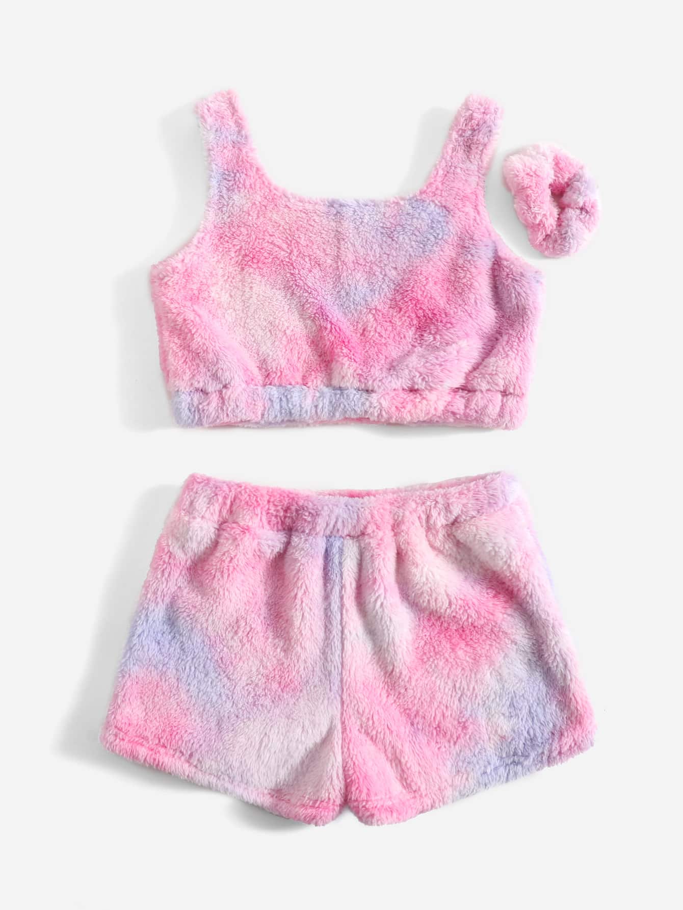 Tie Dye Teddy Tank Top & Shorts