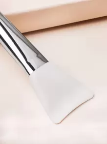 1pc Silicone Face Mask Brush, Professional Grade Beauty Tool For Applying Clay Mask Facial Treatment - White - View 2