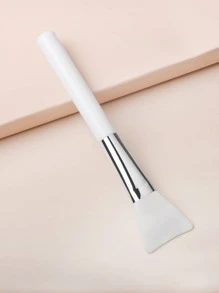 1pc Silicone Face Mask Brush, Professional Grade Beauty Tool For Applying Clay Mask Facial Treatment - White - View 3