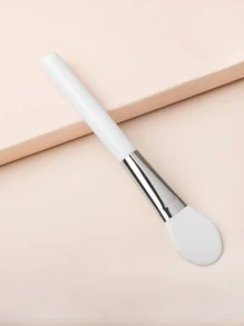 1pc Silicone Facial Mask Brush For Applying Cleansing Or Mud Masks, Beauty Salon Professional Makeup Tool For Portable Face - White - View 3