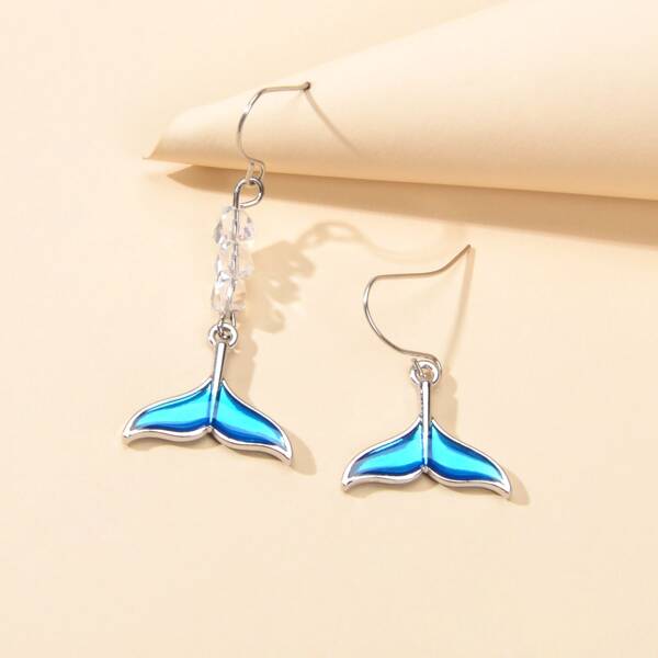 

Fish Tail Decor Drop Earrings, Multicolor