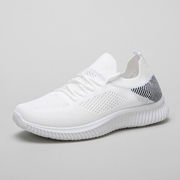 

Two Tone Hollow Out Sneakers, White
