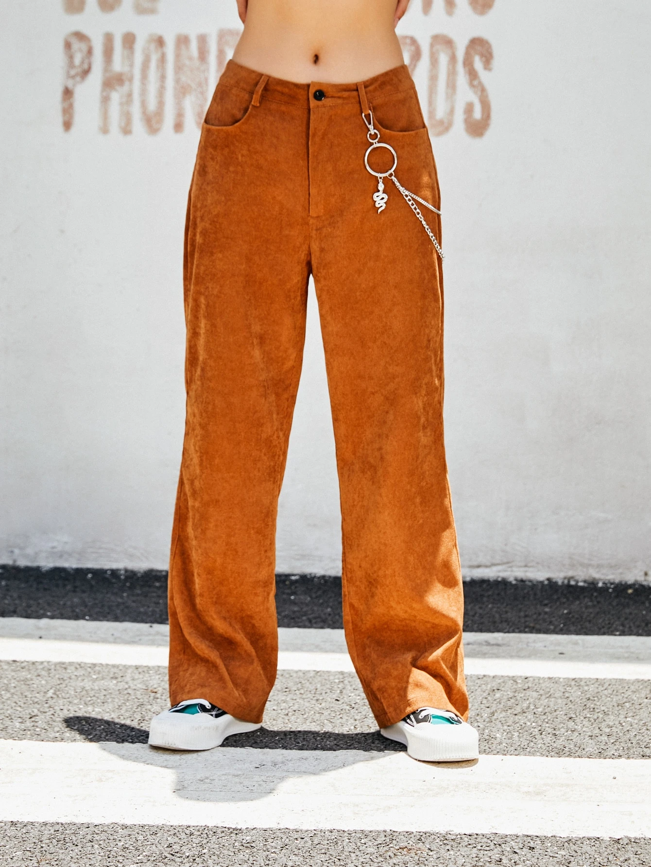Romwe corduroy pants Clearance