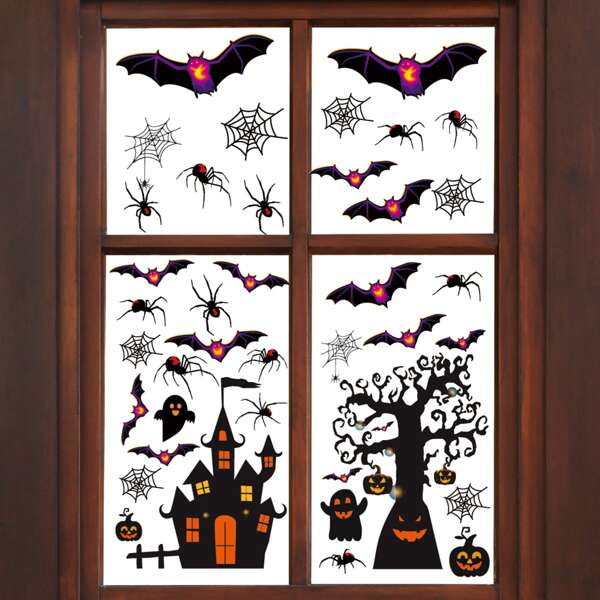

Halloween Pattern Wall Sticker, Multicolor