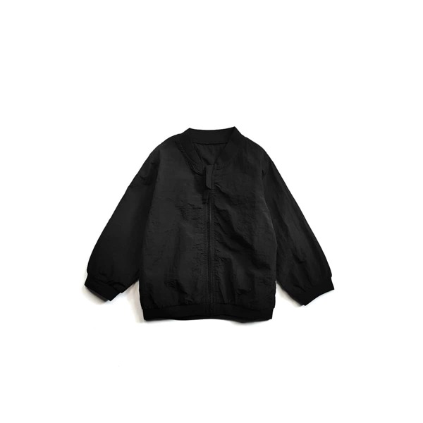 

Toddler Boys Zipper Front Bomber Jacket, Black