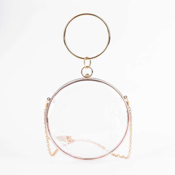 

Ring Handle Clear Box Bag