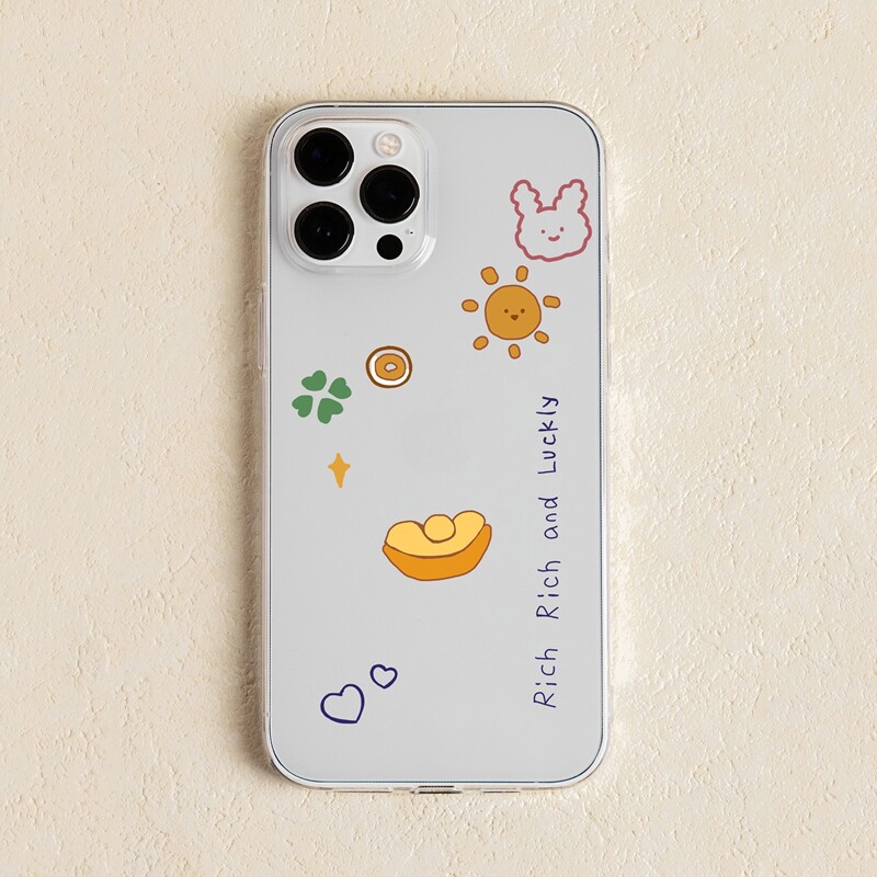 

Cartoon Graphic Phone Case, Multicolor