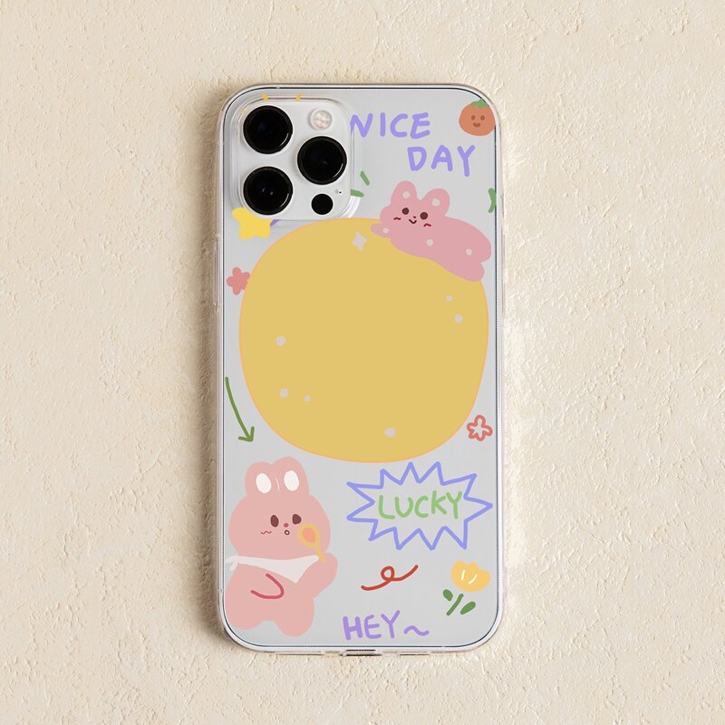 

Cartoon Graphic Phone Case, Multicolor