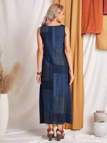 EMERY ROSE Đầm Túi Khối Màu Sọc ca rô Giải trí - Nhiều màu - Xem 2