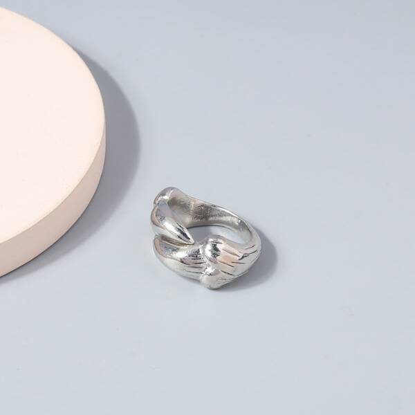 

Men Alloy Ring, Antique silver