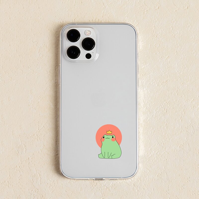 

Cartoon Frog Clear Phone Case