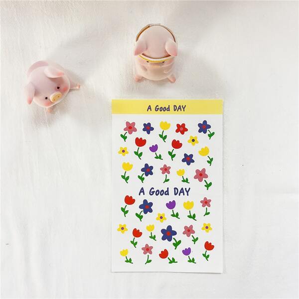 

2pcs Cartoon Graphic Random Sticker, Multicolor