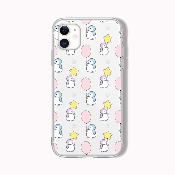 

Cute Penguin Pattern Phone Case, Multicolor