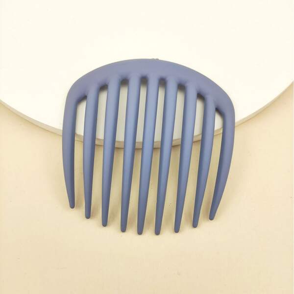 

Simple Plain Hair Comb, Dusty blue