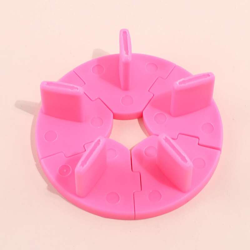 

5pcs Nail Art Practice Stand, Hot pink