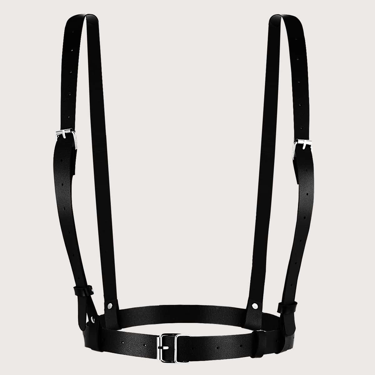 Портупея с металлической пряжкой и дыроколом