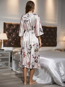 Đầm mặc nhà Hoa Thanh lịch - Nhiều màu - Xem 2