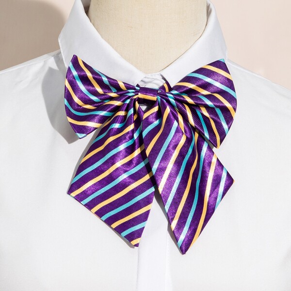 

Colorful Striped Bow Tie, Multicolor