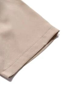 Manfinity Homme Camisa sólida para hombre con botones, camisa khaki lisa de manga corta para fiesta regular