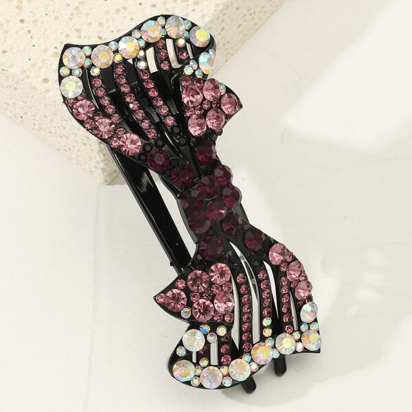 

Rhinestone Bow Decor Hair Claw, Multicolor