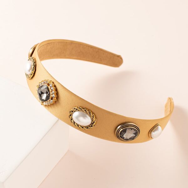 

Faux Pearl Decor Headband, Multicolor