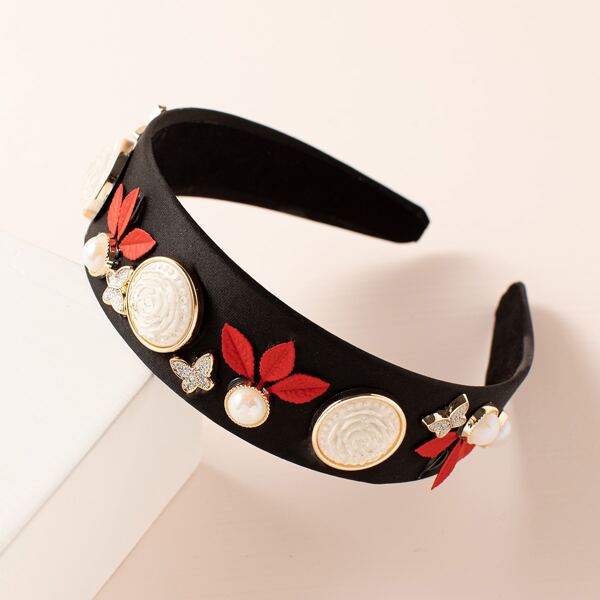 

Faux Pearl Decor Headband, Multicolor