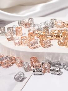 60 chiếc khuyên tóc rỗng - Nhiều màu - Xem 3