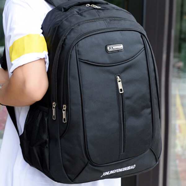 

Men Minimalist Large Capacity Functional Backpack, Black