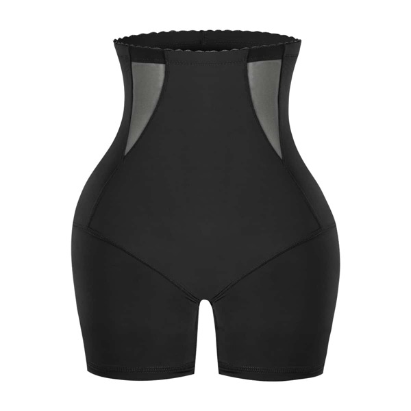 

Plus High Waisted Shapewear Shorts, Black