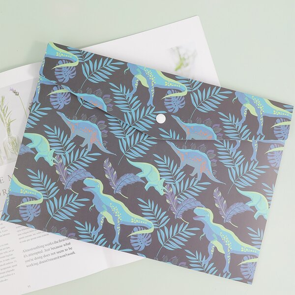 

Dinosaur Print File Pocket, Multicolor