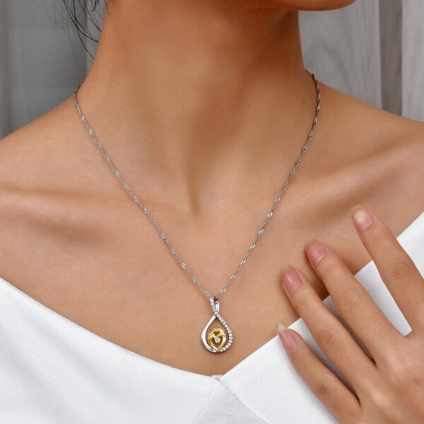 

18K Gold Plated Water-drop Pendant Necklace