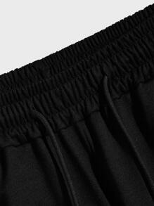 ROMWE MEN Prep Nam 3 chiếc Quần short dây rút có túi chắc chắn, đi học - Nhiều màu - Xem 4