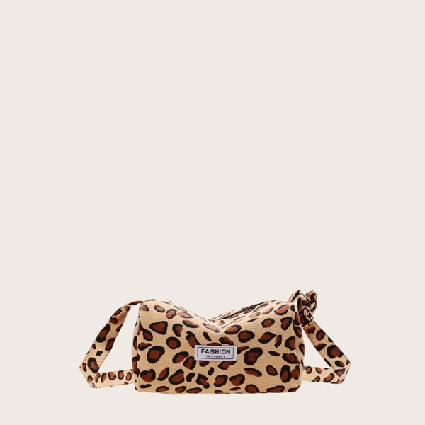 

Girls Leopard Crossbody Bag, Brown