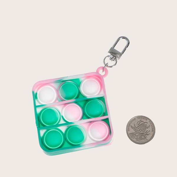 

Girls Colorblock Bubble Fidget Toy Bag Charm, Multicolor