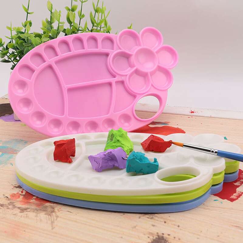 

1pc Random Color Plastic Palette, Multicolor