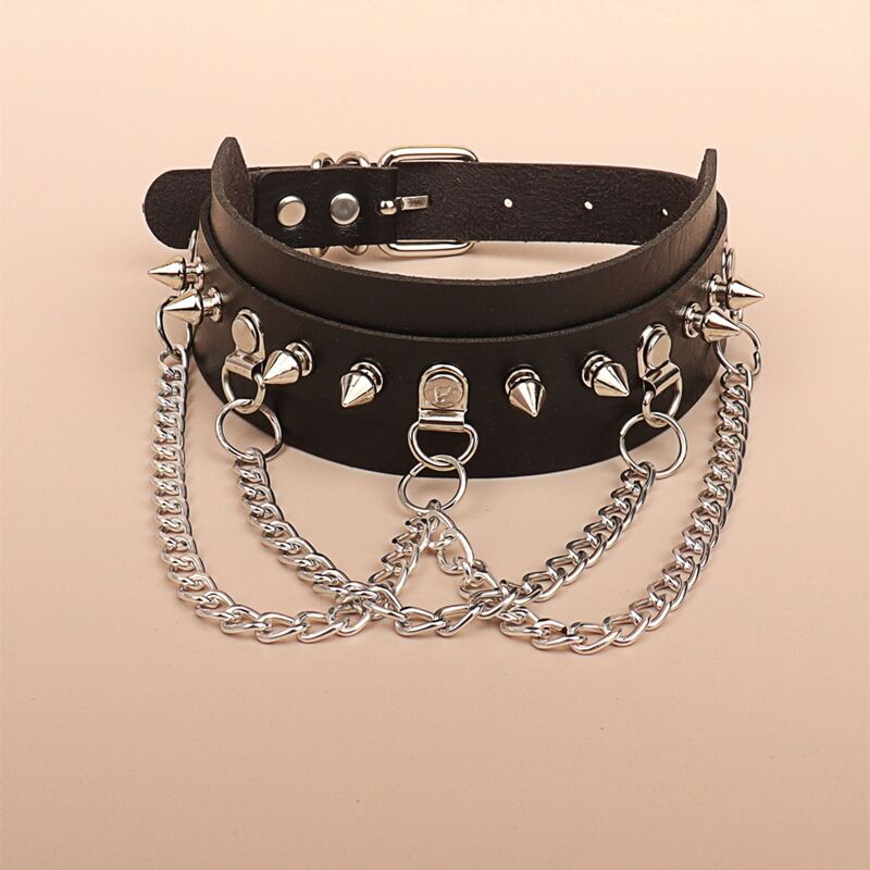 

Chain Decor Choker, Black