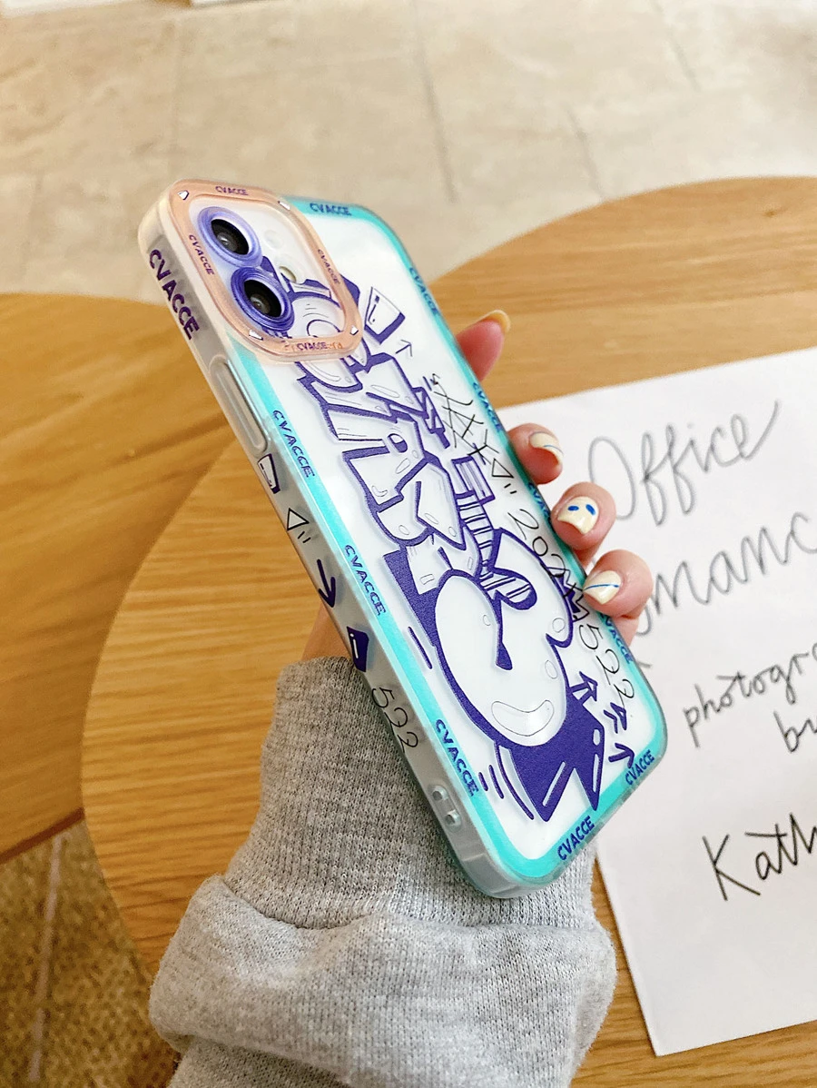 Funda para móvil con estampado de letra - Multicolor - Ver 1