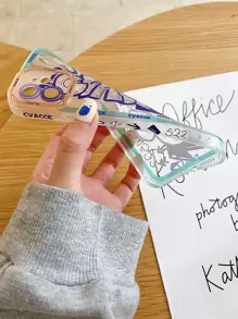 Funda para móvil con estampado de letra - Multicolor - Ver 3