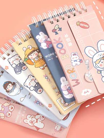 1pc Cartoon Graphic Random Notebook