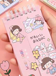 1pc Cartoon Graphic Random Notebook - Multicolor - View 3