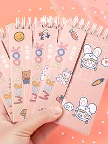 1pc Cartoon Graphic Random Notebook - Multicolor - View 7