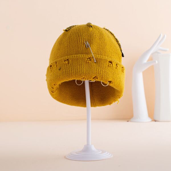

Ring Decor Beanie, Yellow
