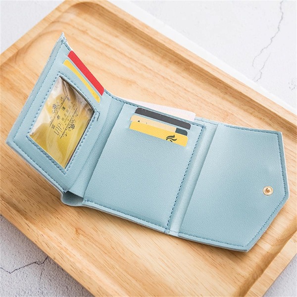 

Metal Heart Decor Fold Over Purse, Blue