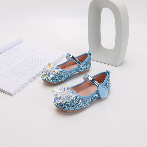 

Toddler Girls Allover Glitter Decor Flats, Blue