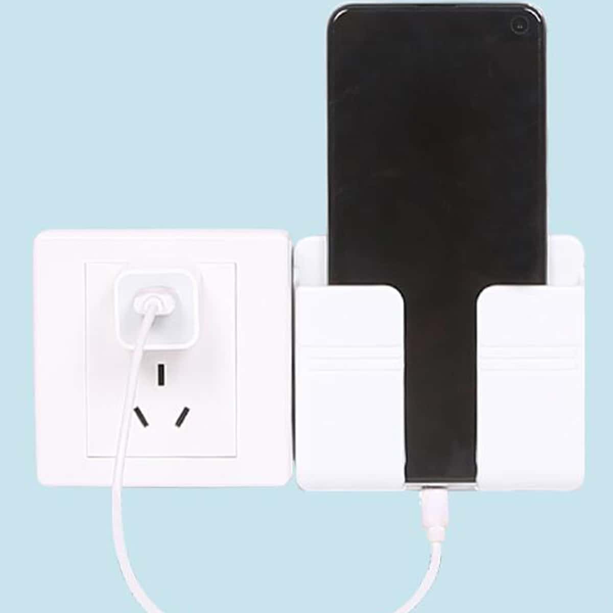 

1pc Wall Mounted Storage Rack, White