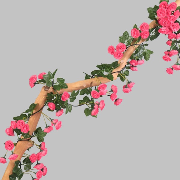 

1pc Artificial Flower Vine, Pink
