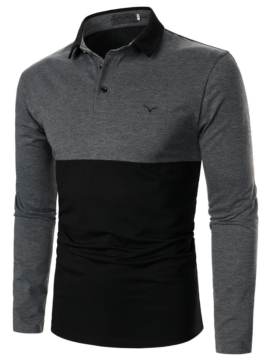 Manfinity Homme Men Two Tone Embroidery Polo Shirt - Multicolor - View 1