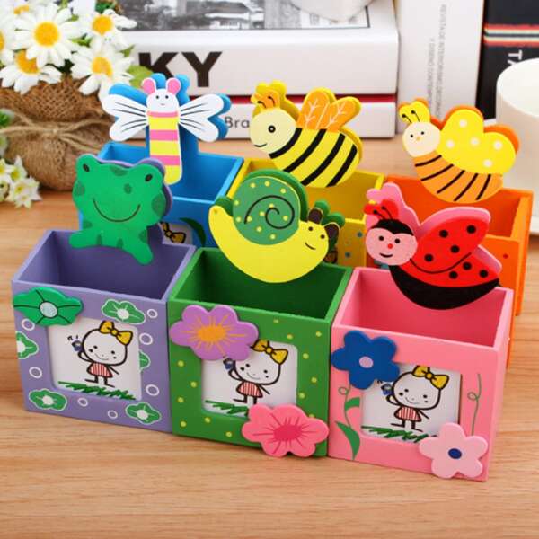 

1pc Random Cartoon Pen Holder, Multicolor